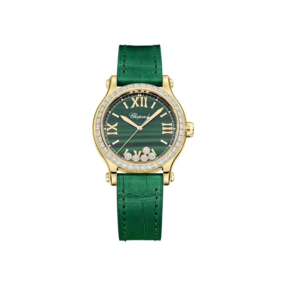 Chopard Happy Sport Diamond Watch – Green