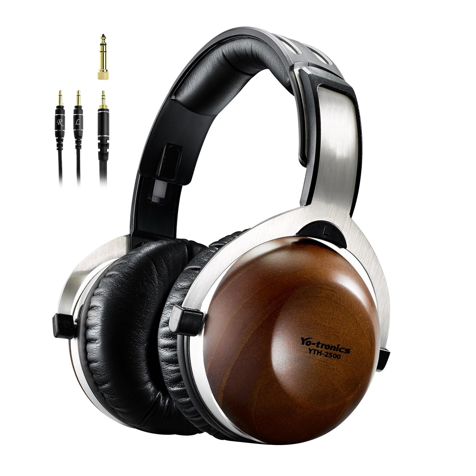 YO-TRONICS Pine Wood Over-Ear Headphones Review: Hi-Res 50mm Drivers, Closed-Back DAC & Silver Velour Comfort for Audiophiles