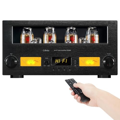 CrBoke CR988 Review: Hi‑End Class A KT88 x4 Push‑Pull Tube Amplifier with LDAC Bluetooth, Balanced XLR & Active Subwoofer Output